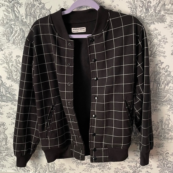 American Apparel Unisex Grid Fleece Jacket - Picture 4 of 6